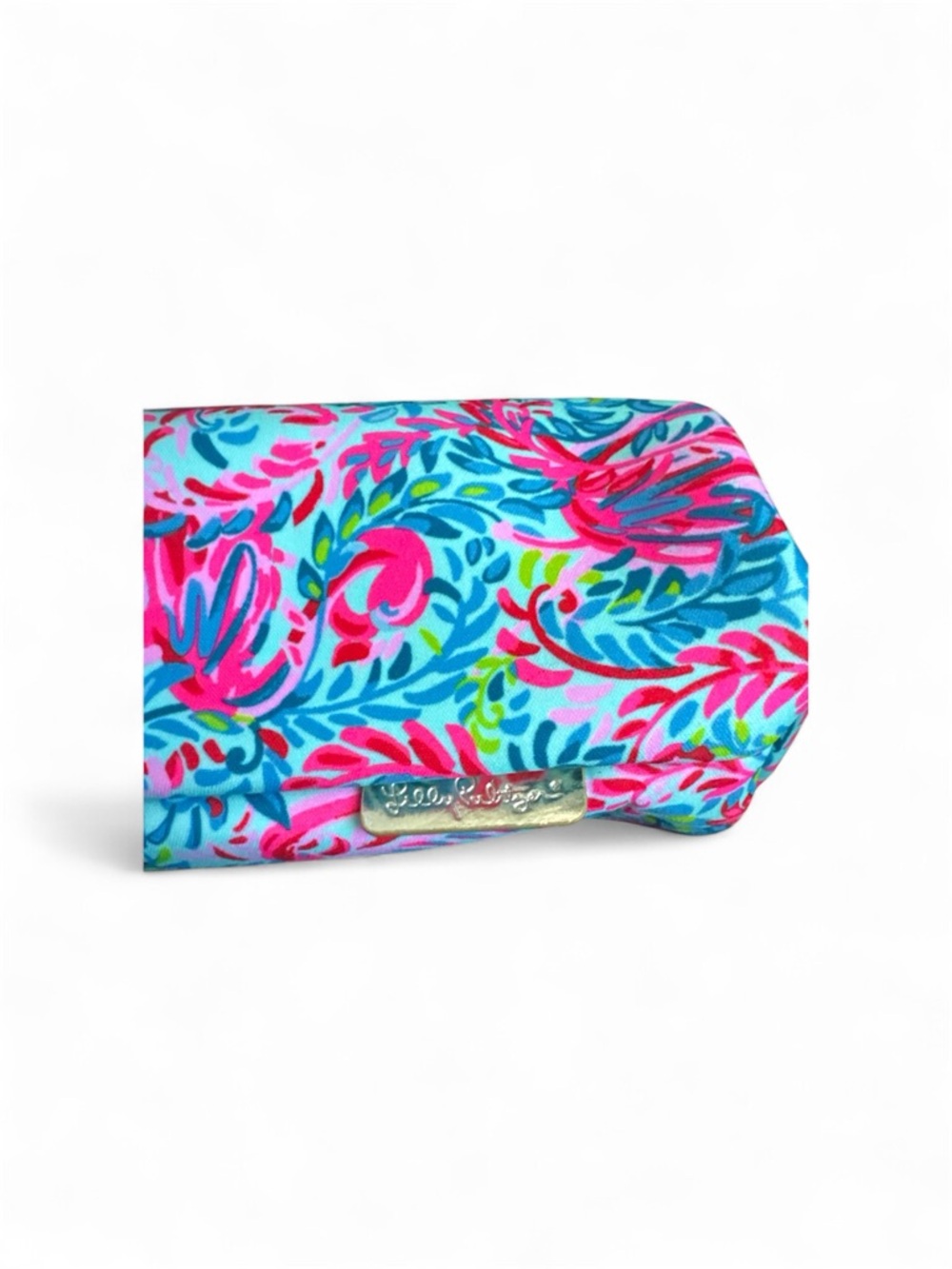 Lilly Pulitzer Flamingo Floral Wine Bag Tote Sleeve Neoprene w/Gold Handle NWOT - Picture 6 of 7